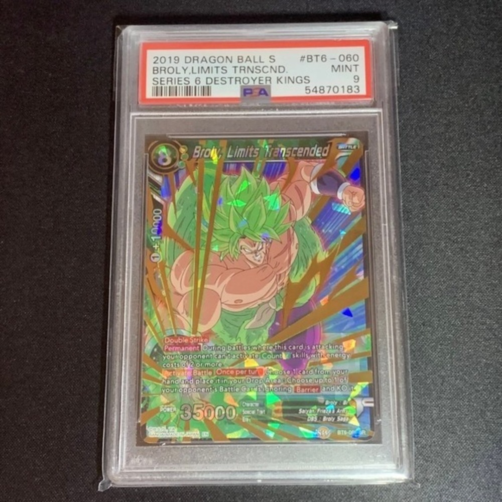 2019 Dragon Ball Super Broly Limits Transcended #BT6-060 PSA 9 Mint Series 6